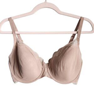 Natori Bra Women's 34G Beige Nude Underwire Back Close Lace Trim